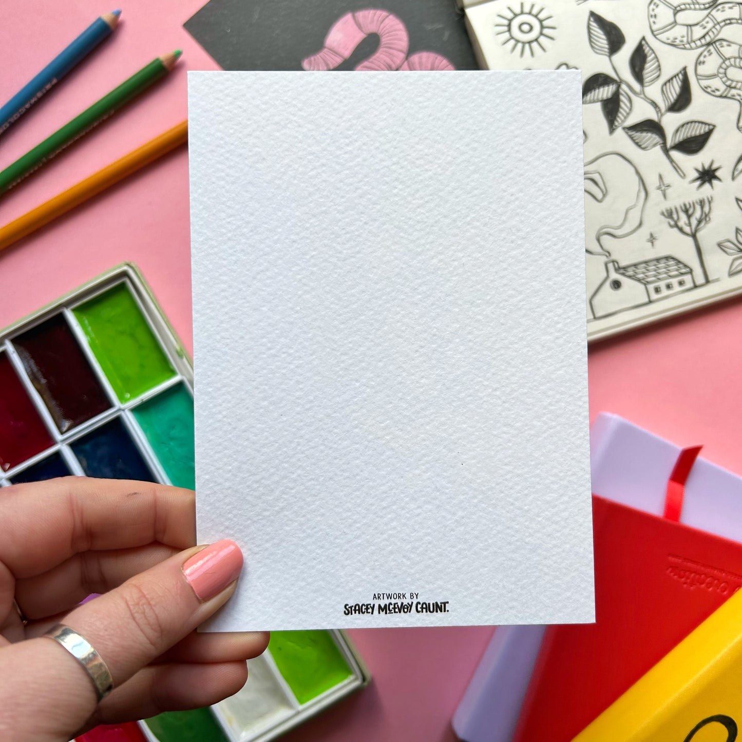 Rainbow Doodles Postcard