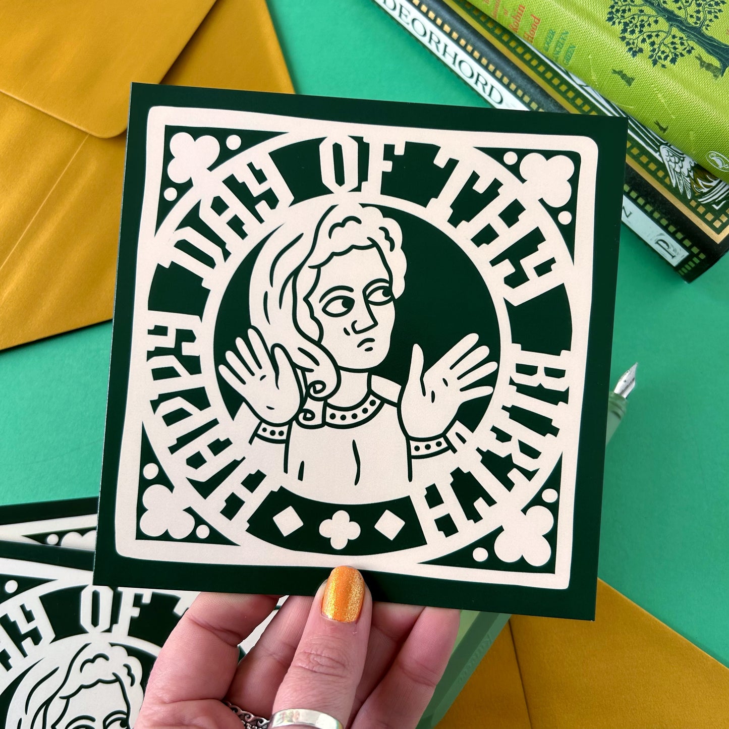 Medieval Maiden Birthday Card
