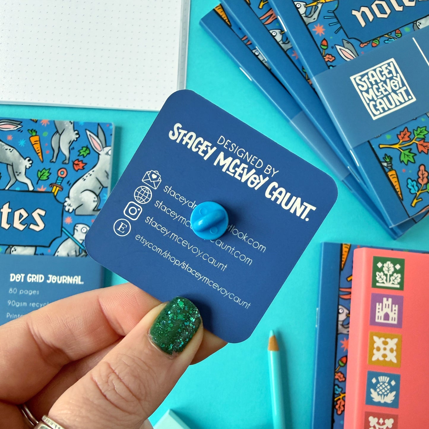 Fleur-De-Lis Mini Medieval Tile Enamel Pin