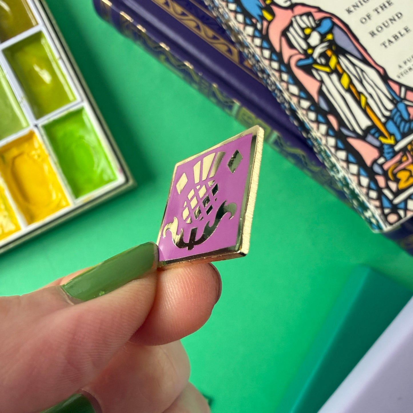 Thistle Tile Enamel Pin