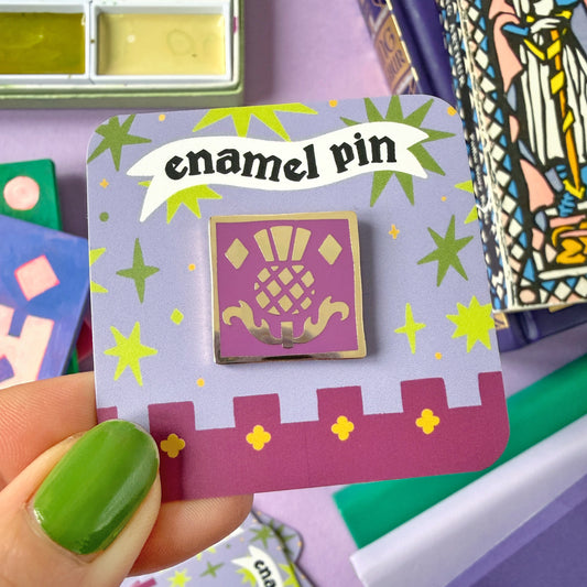 Thistle Tile Enamel Pin