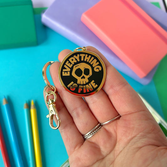 Skull Keyring