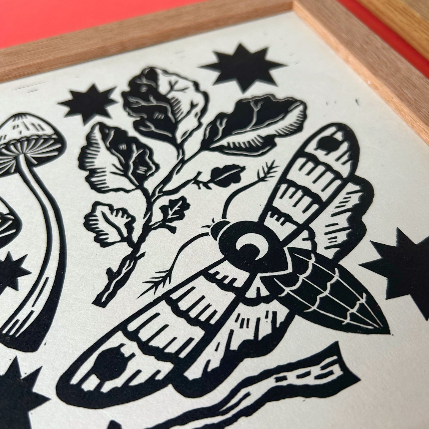 Autumn Things Lino Cut Print