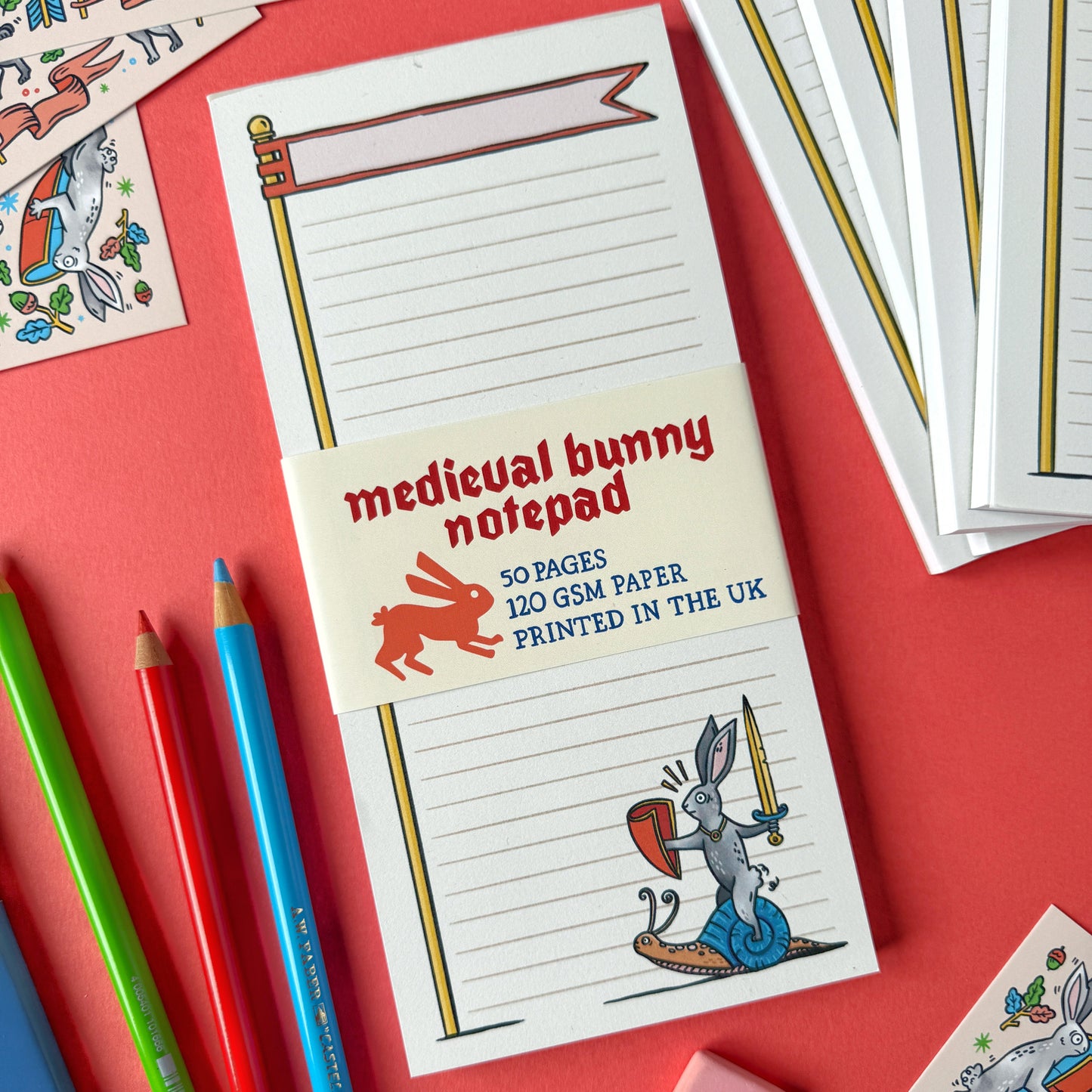 Medieval Rabbit Notepad