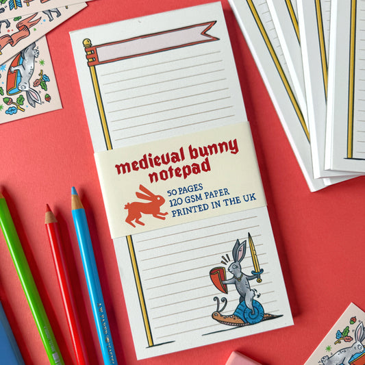 Medieval Rabbit Notepad
