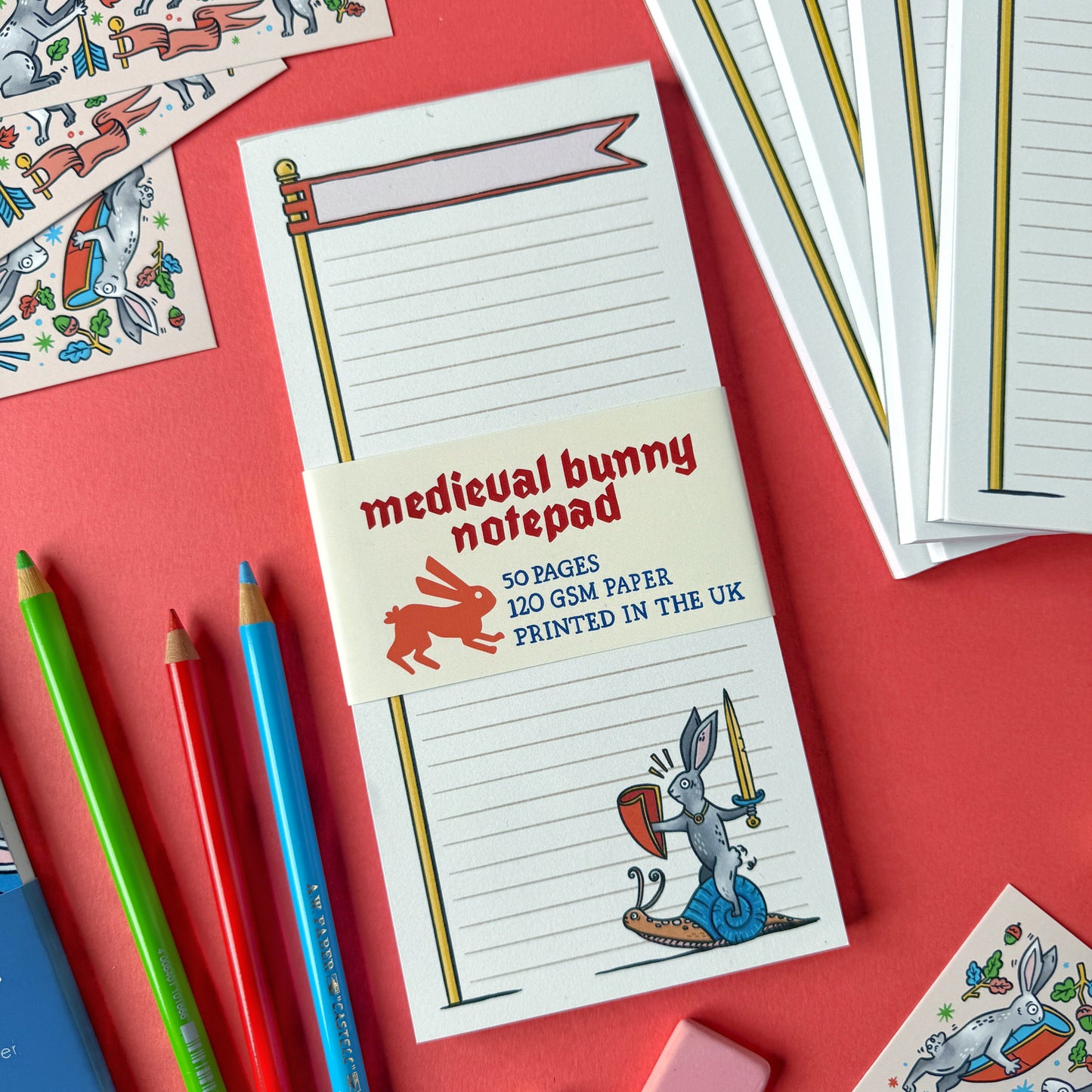 Medieval Rabbit Notepad