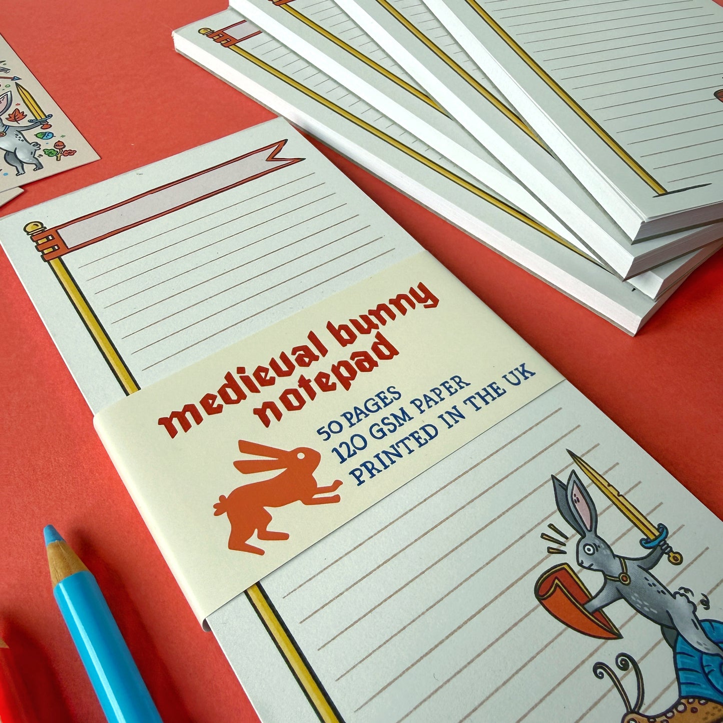 Medieval Rabbit Notepad