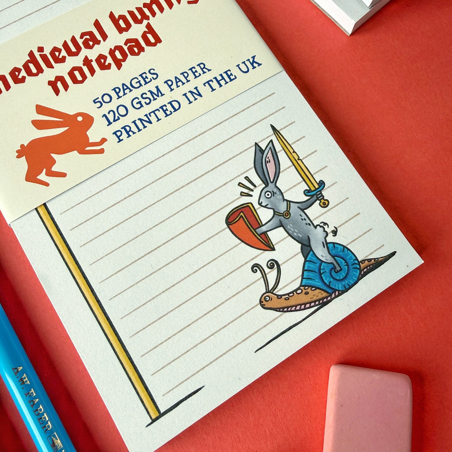 Medieval Rabbit Notepad