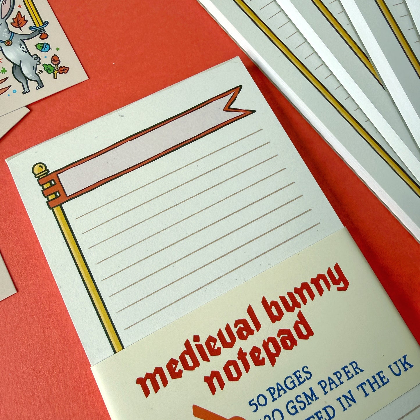 Medieval Rabbit Notepad