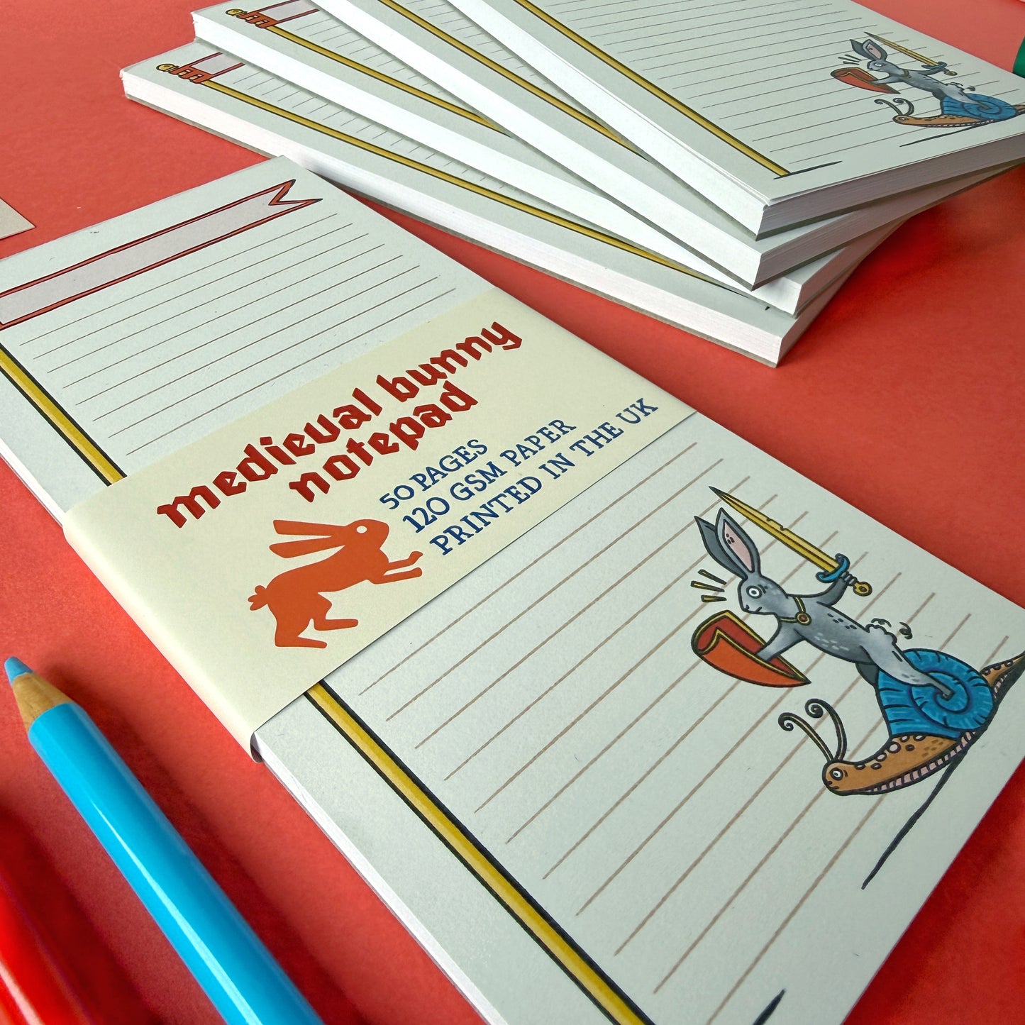 Medieval Rabbit Notepad