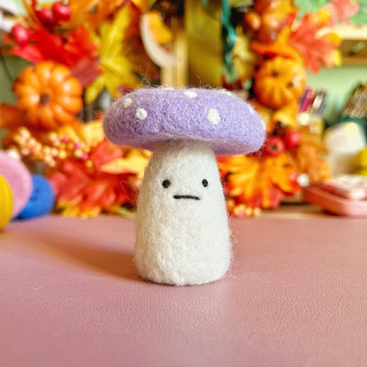 Meh Lilac Felt Mushroom