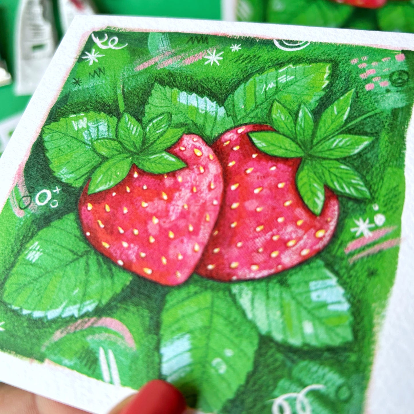 Strawberry Postcard