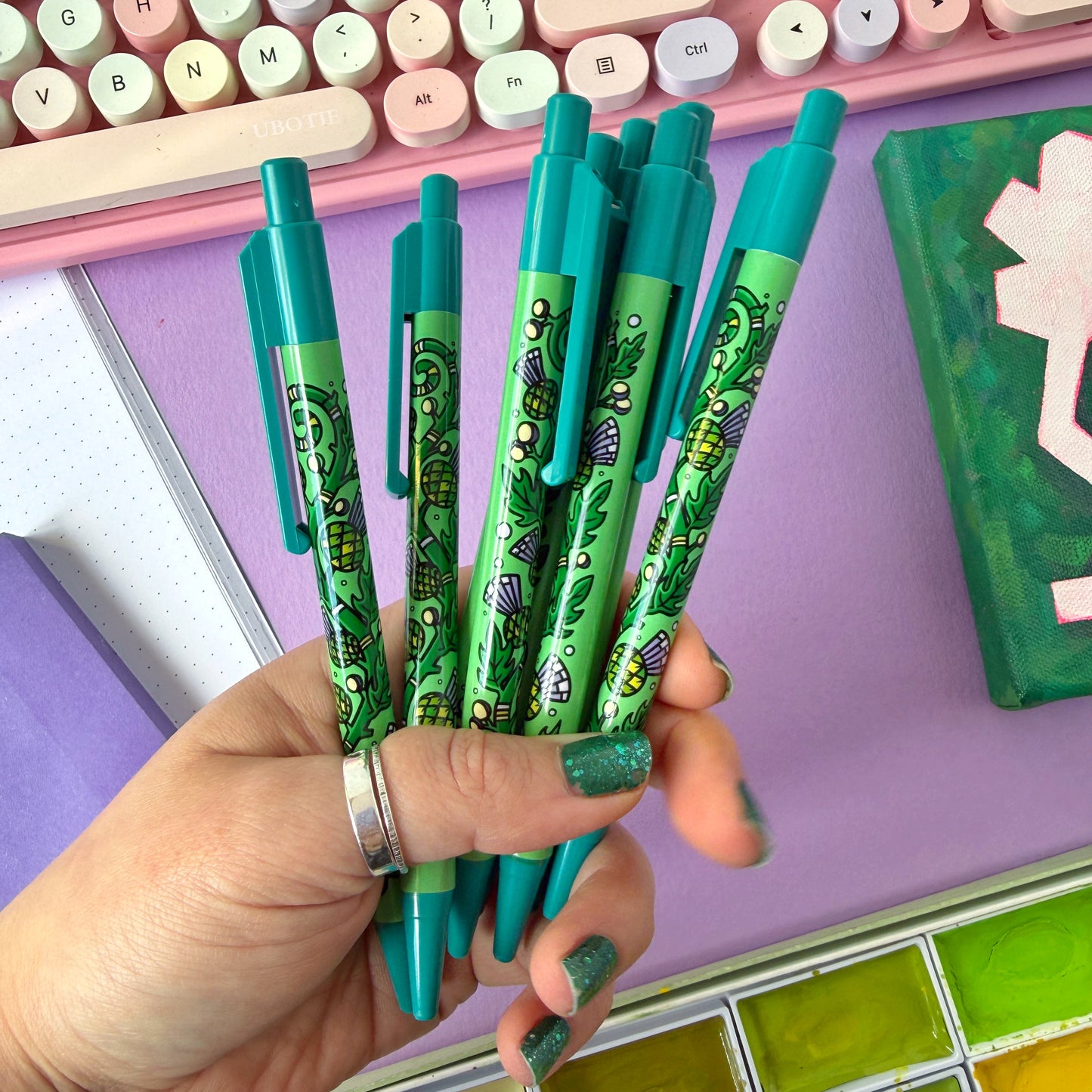 Thistle Pattern Ballpoint Pen