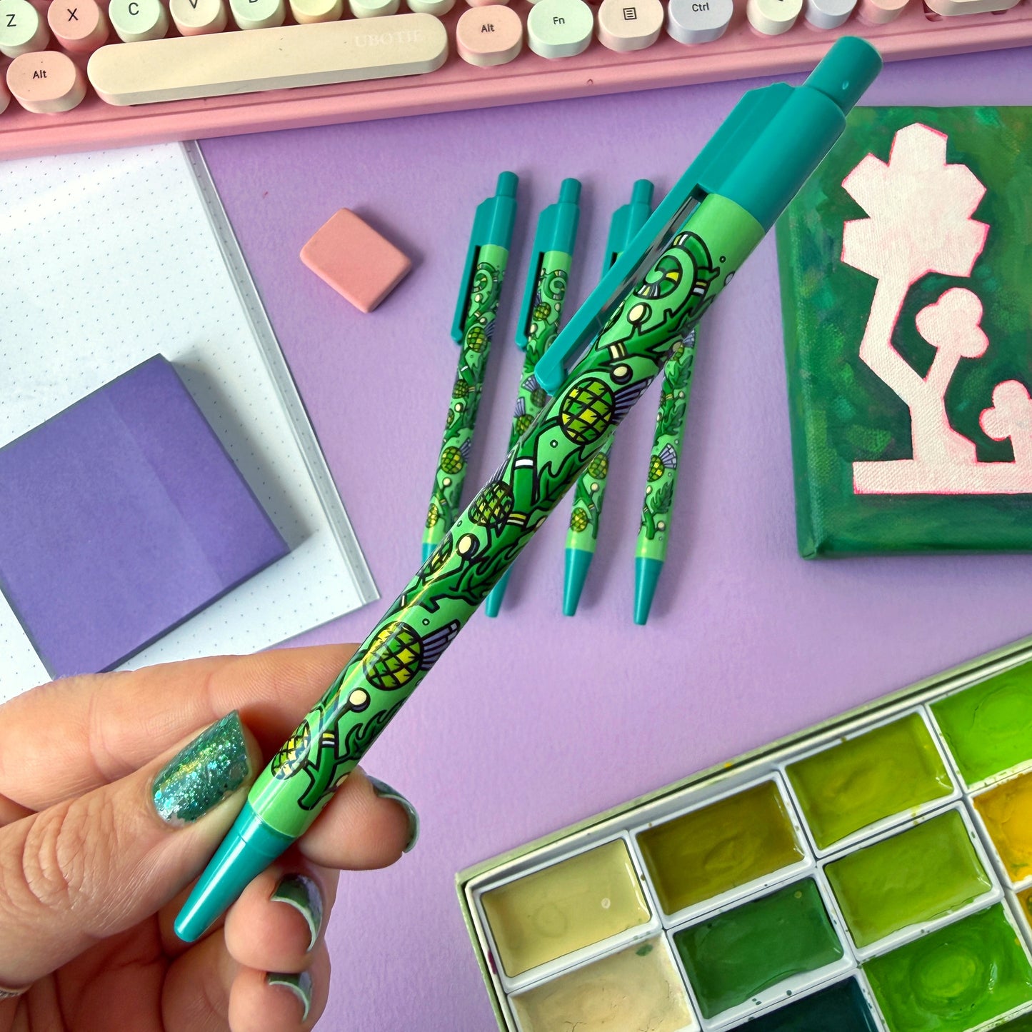 Thistle Pattern Ballpoint Pen