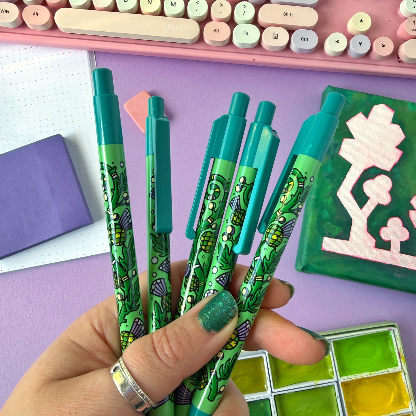 Thistle Pattern Ballpoint Pen