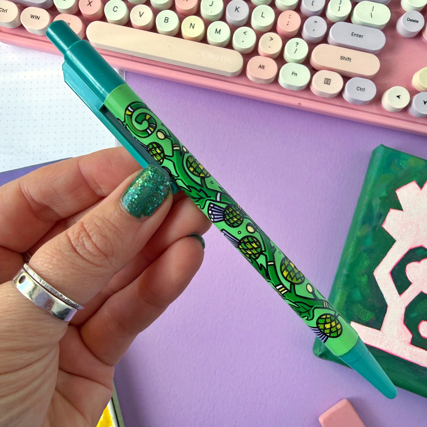 Thistle Pattern Ballpoint Pen