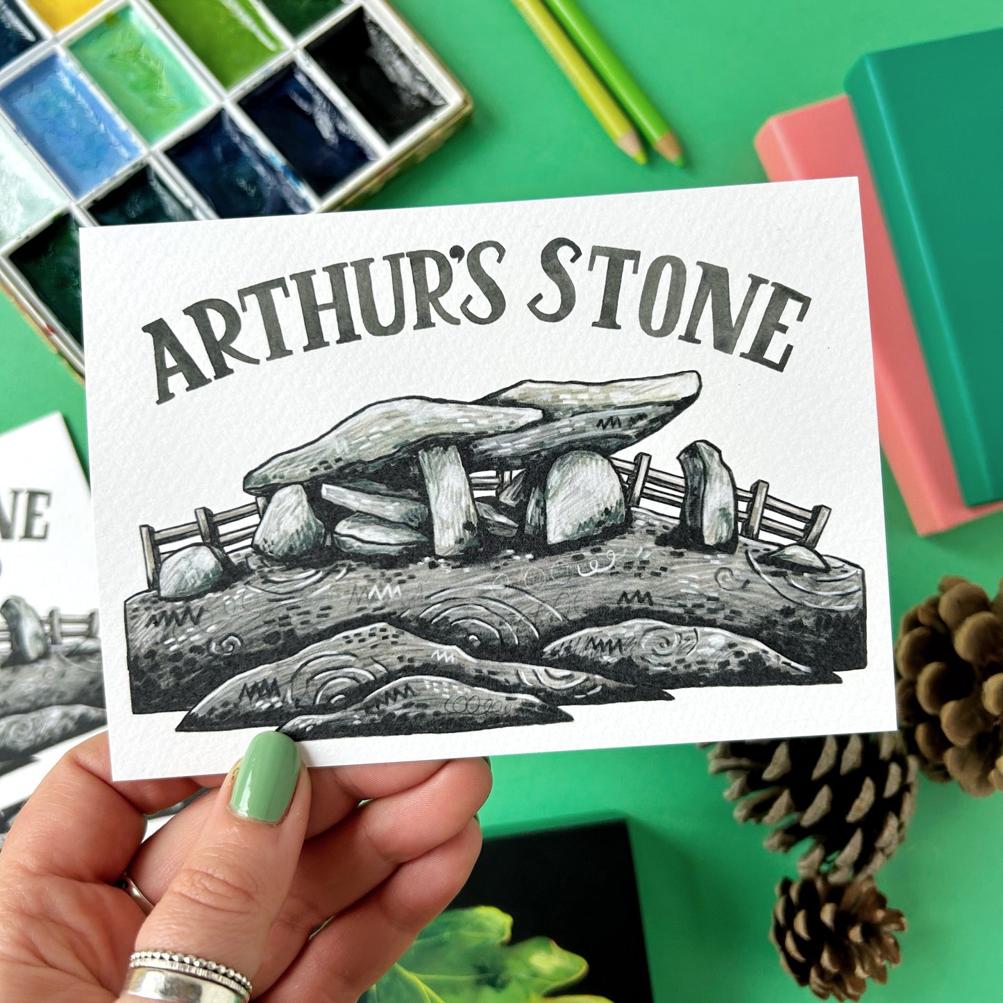 Arthur's Stone Postcard