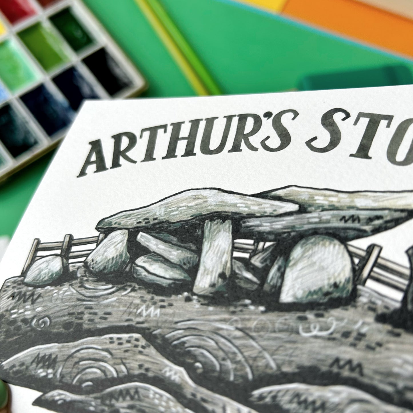 Arthur's Stone Postcard