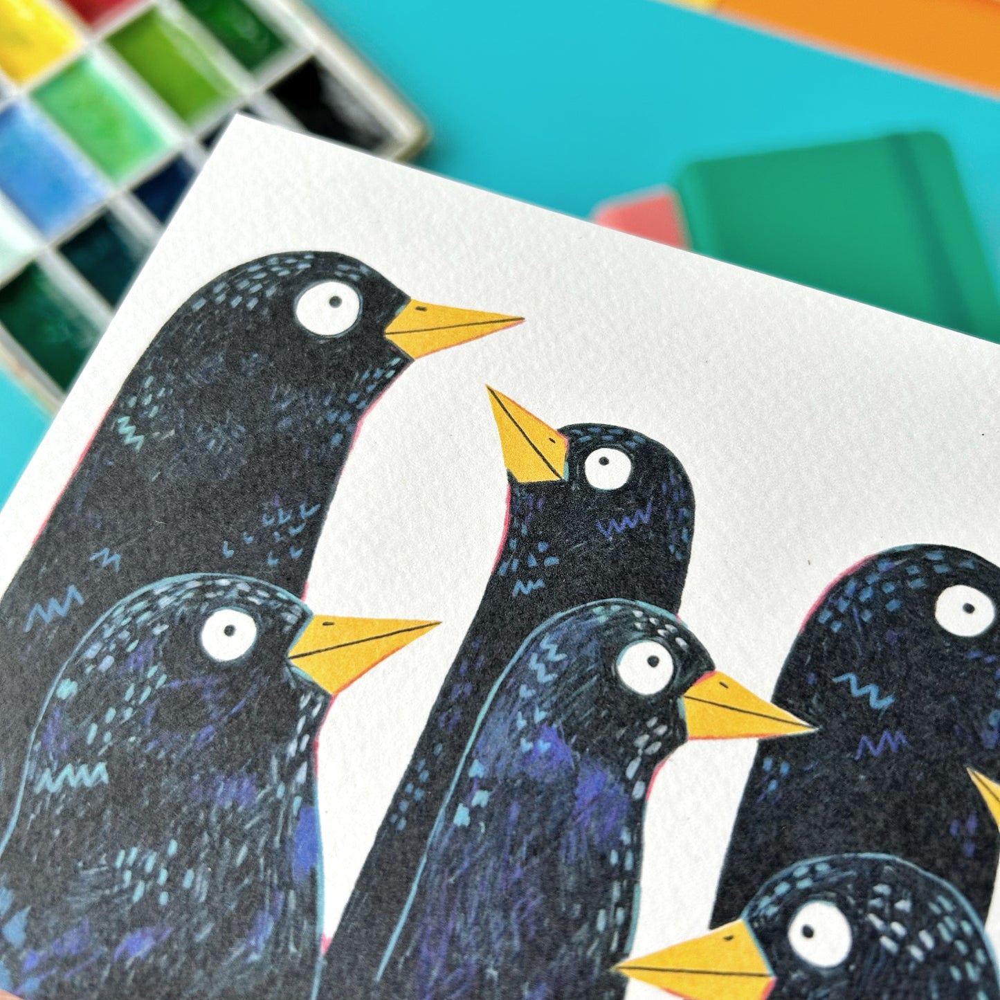 Blackbirds Postcard