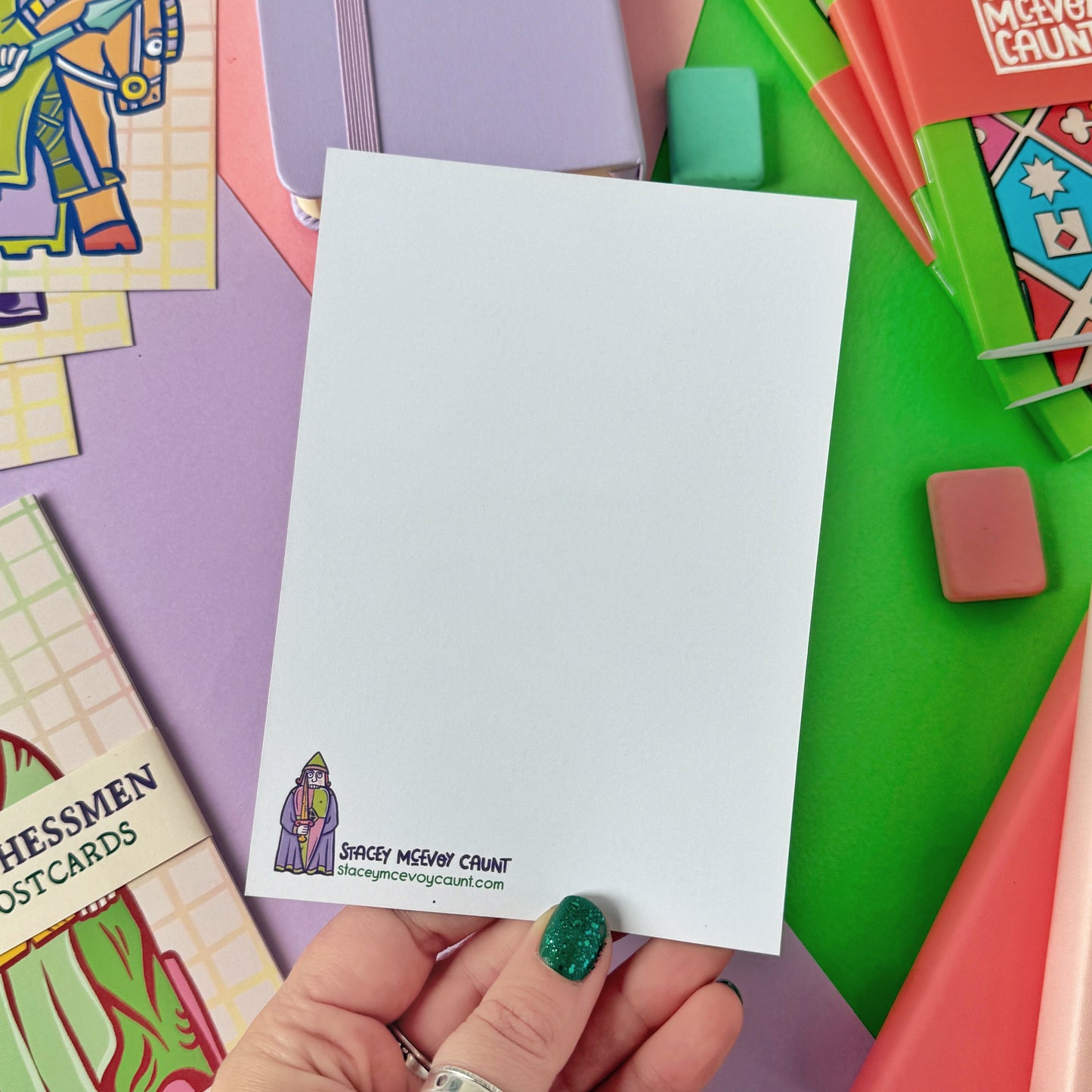 Berserker Rook Lewis Chessmen Postcard