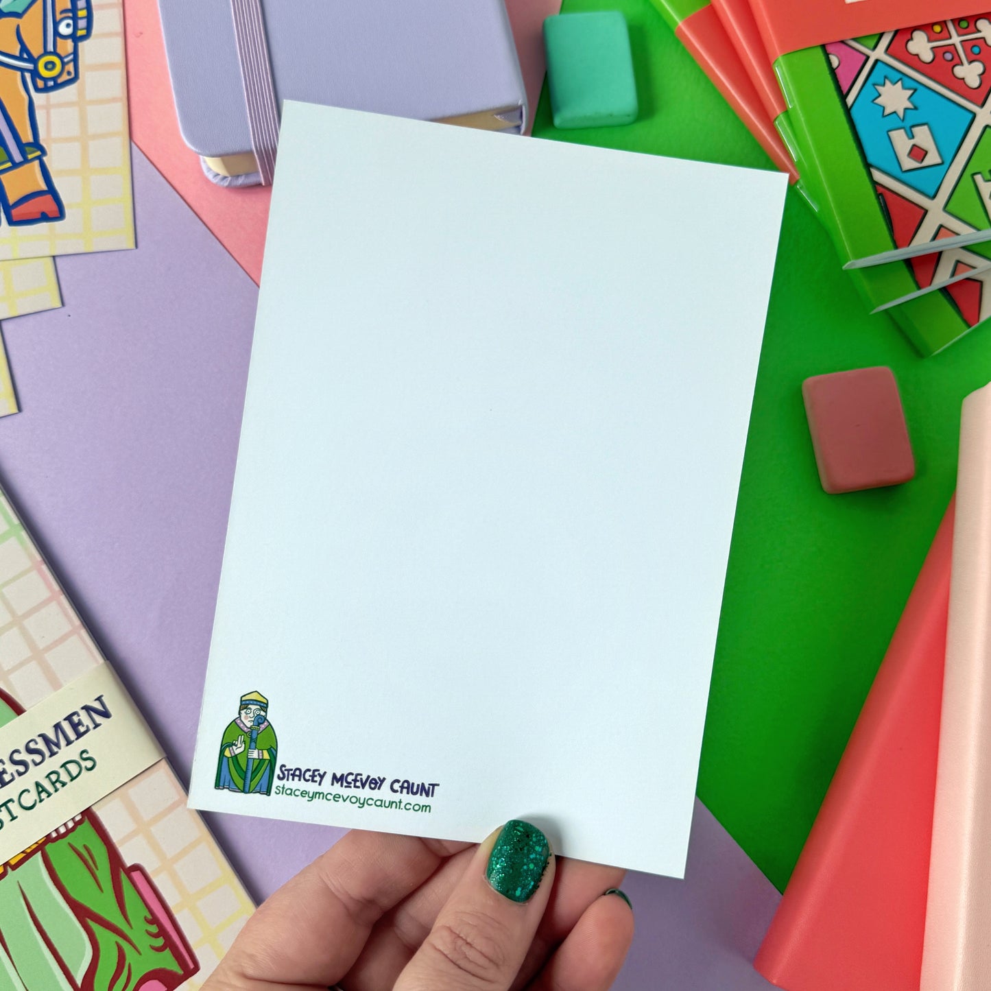 Bishop Lewis Chessmen Postcard