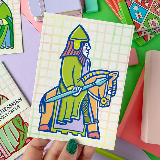 Knight Lewis Chessmen Postcard