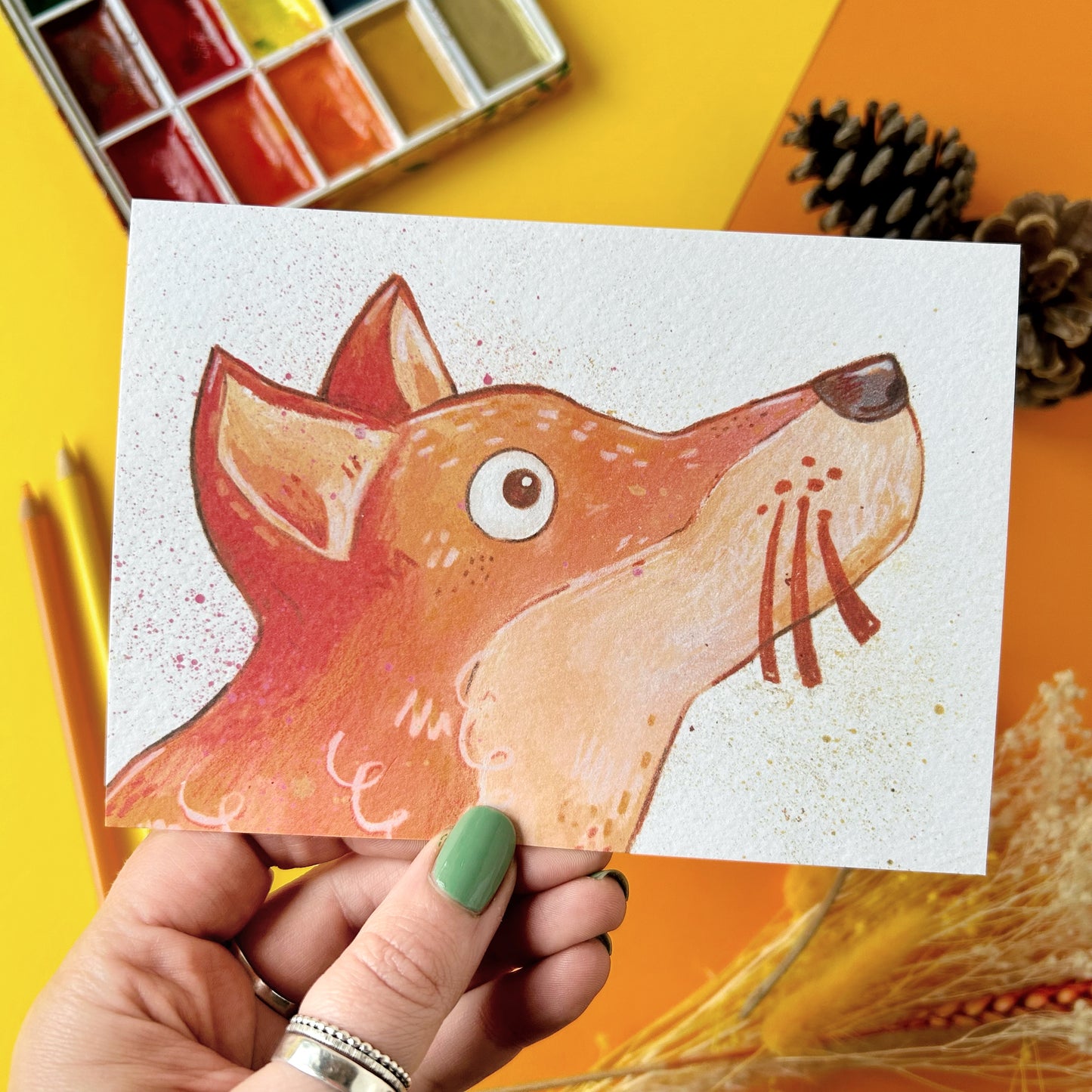 Fox Postcard