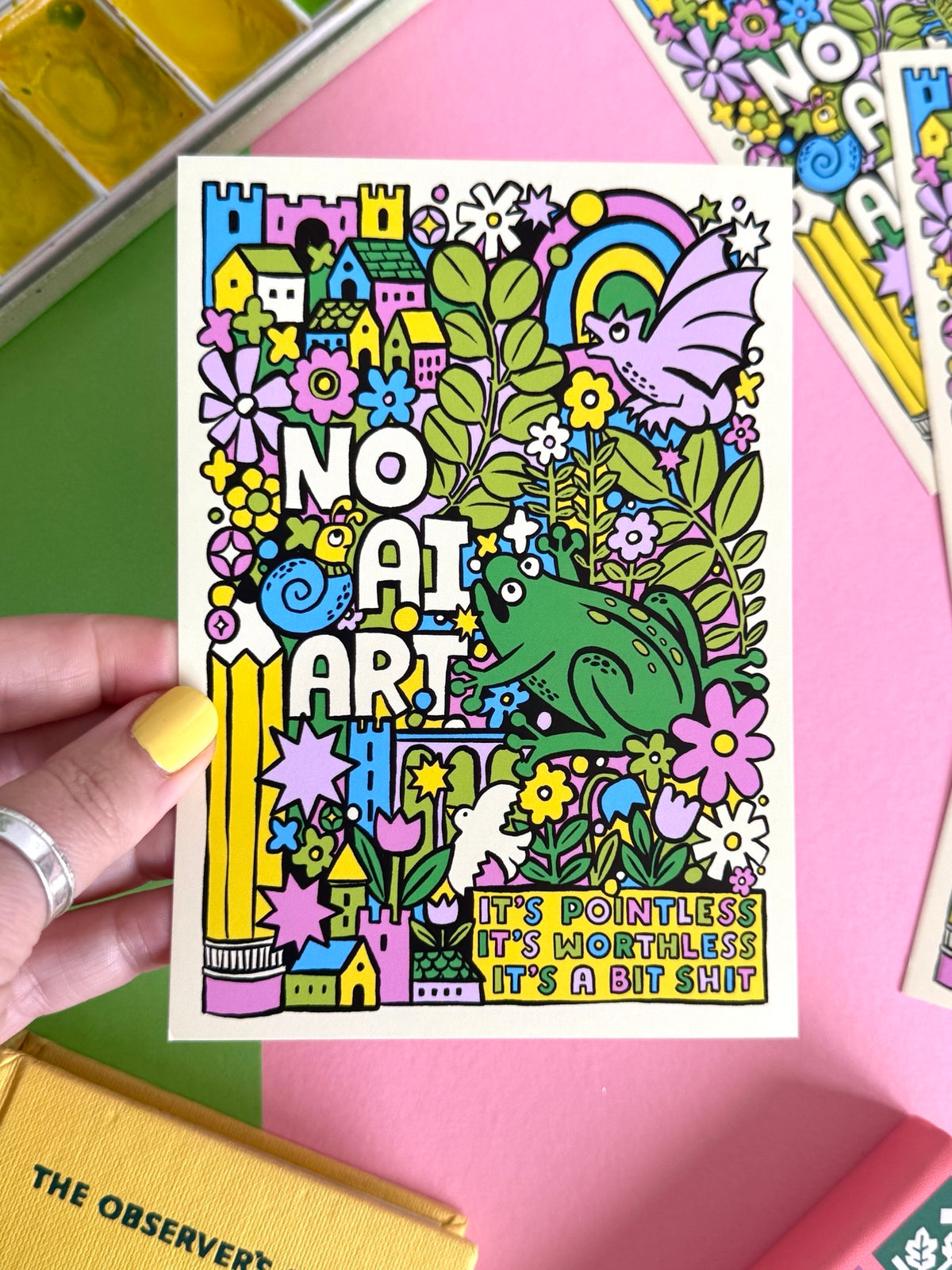 No ai Art Postcard