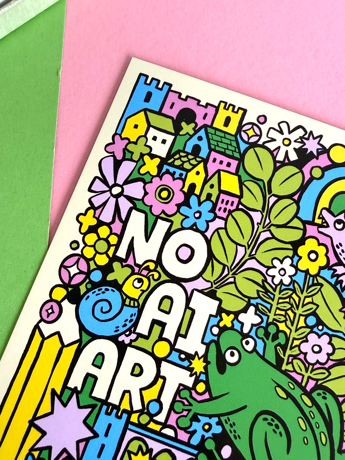 No ai Art Postcard
