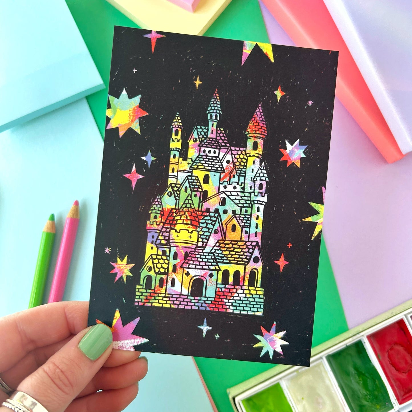 Medieval Castle Postcard