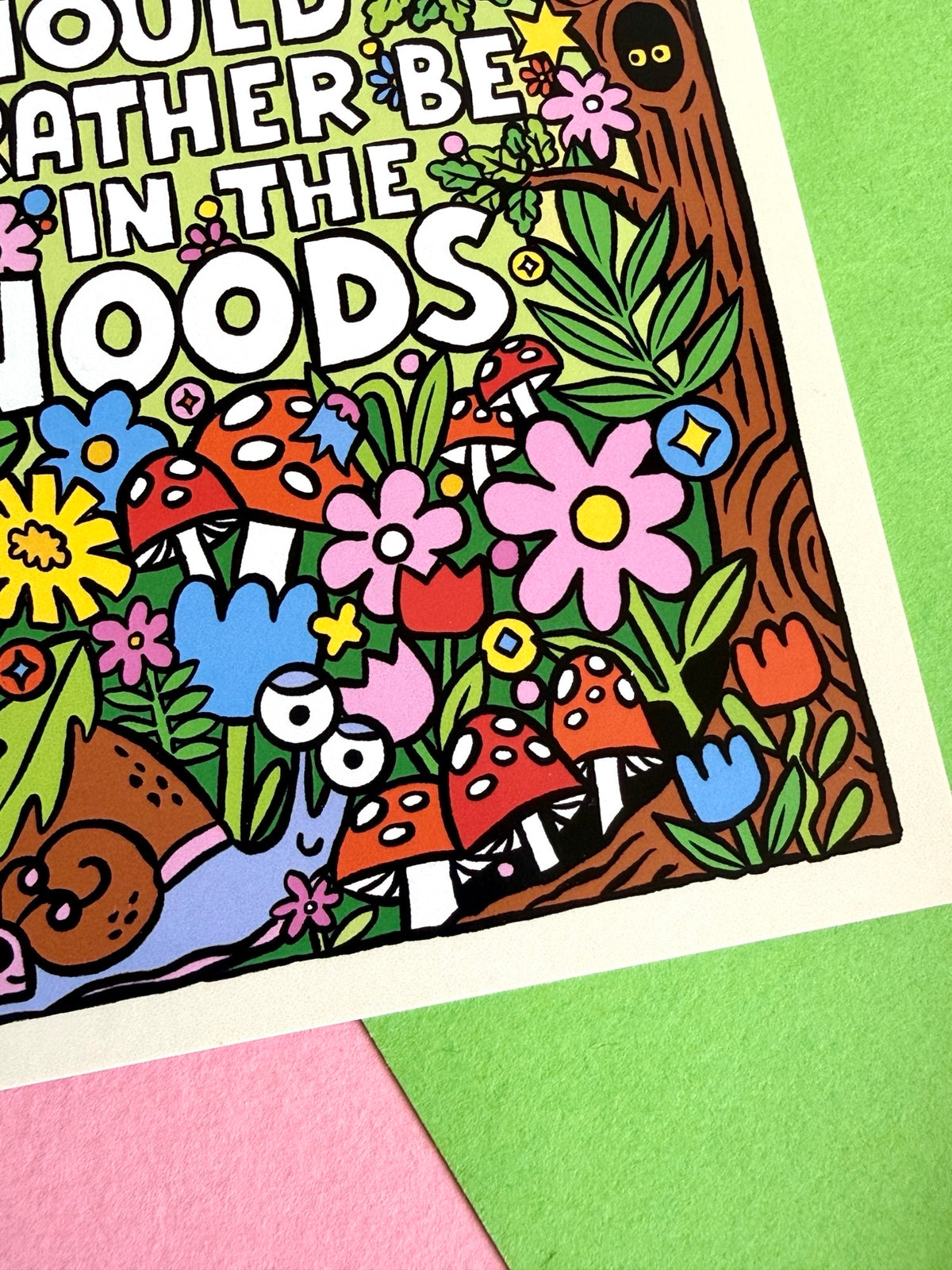 I'd Rather be in the Woods Postcard