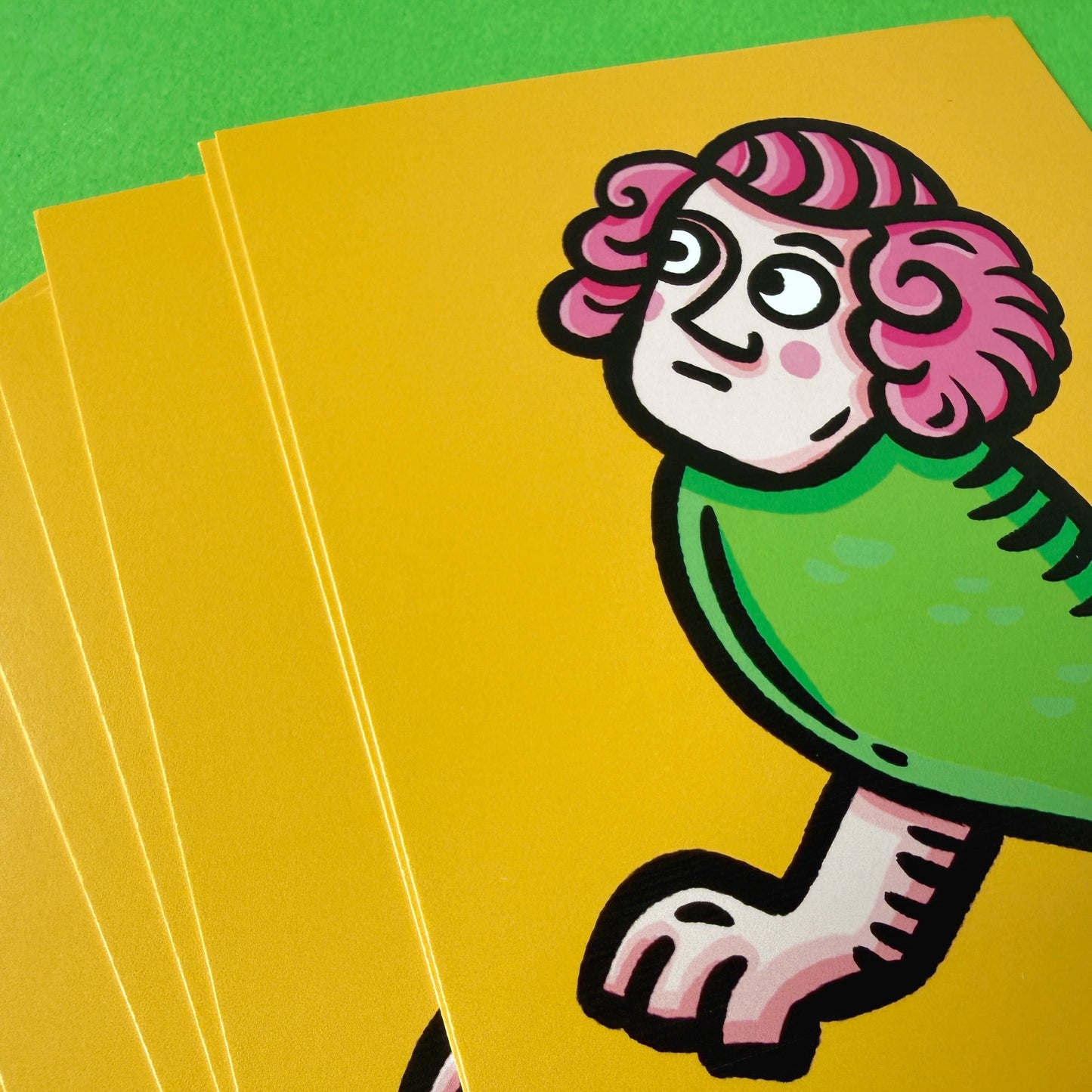 Thigh Guy Medieval Marginalia Postcard