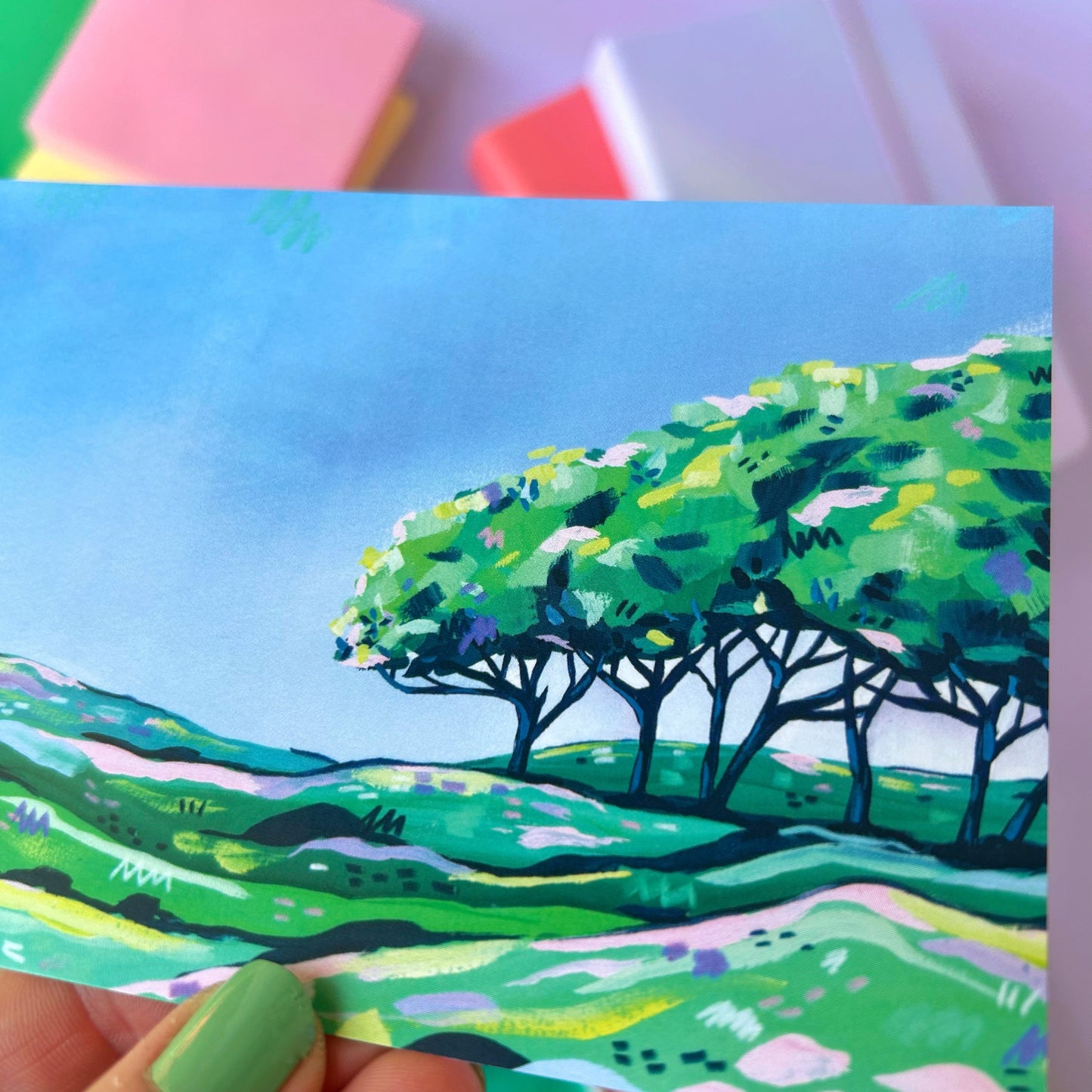 Tree Landscape Postcard