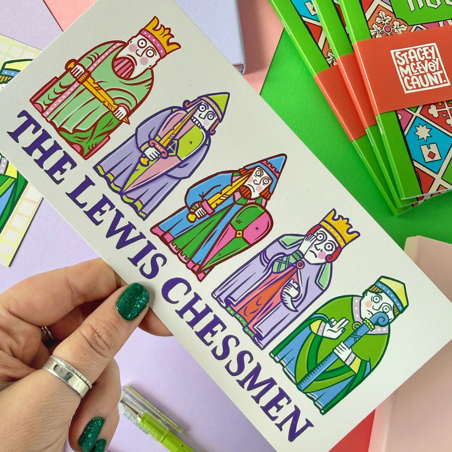 Lewis Chessmen Postcard or Mini Print