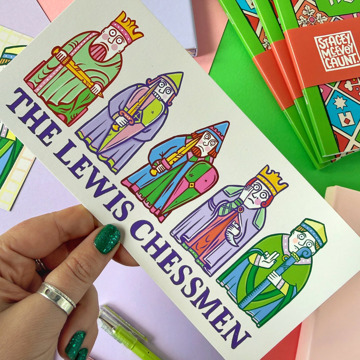 Lewis Chessmen Postcard or Mini Print