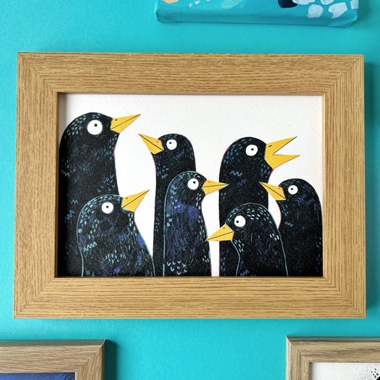 Blackbirds A5 Print