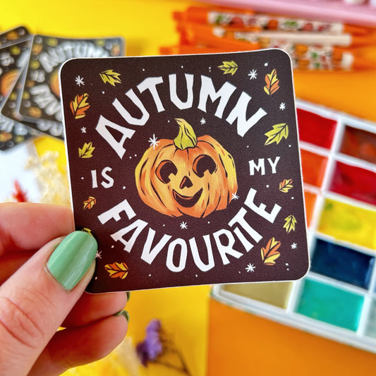 Black Autumn Favourite Sticker