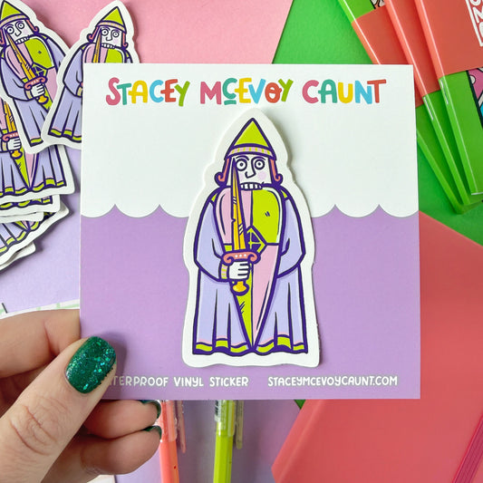 Berserker Rook Lewis Chessmen Vinyl Sticker