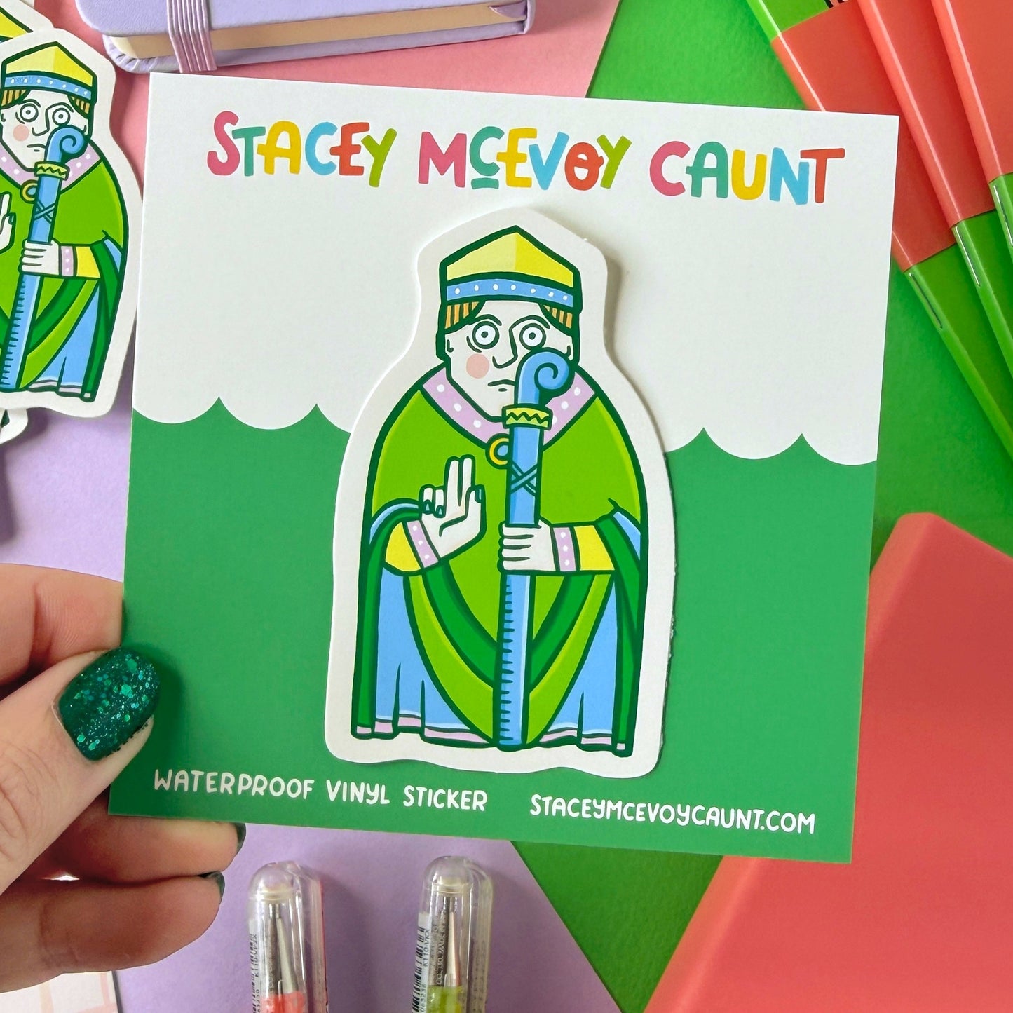 Bishop Lewis Chessmen Vinyl Sticker