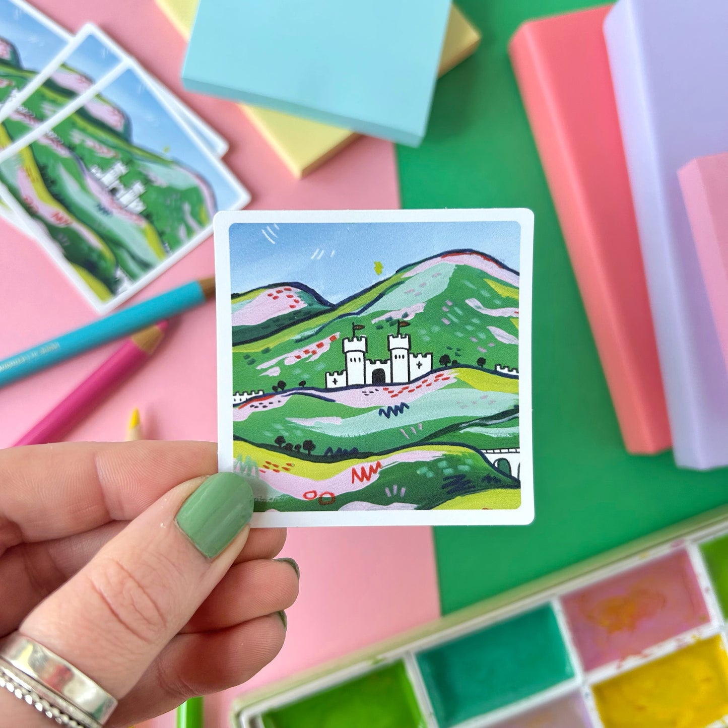 Castle Landscape Sticker