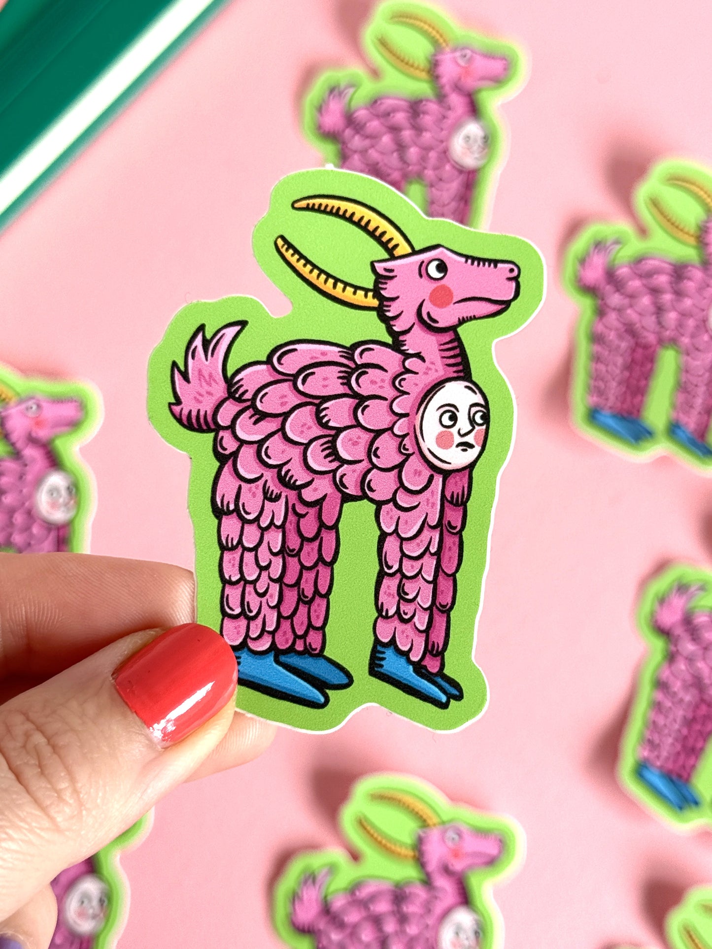 Medieval Deer Creature Sticker