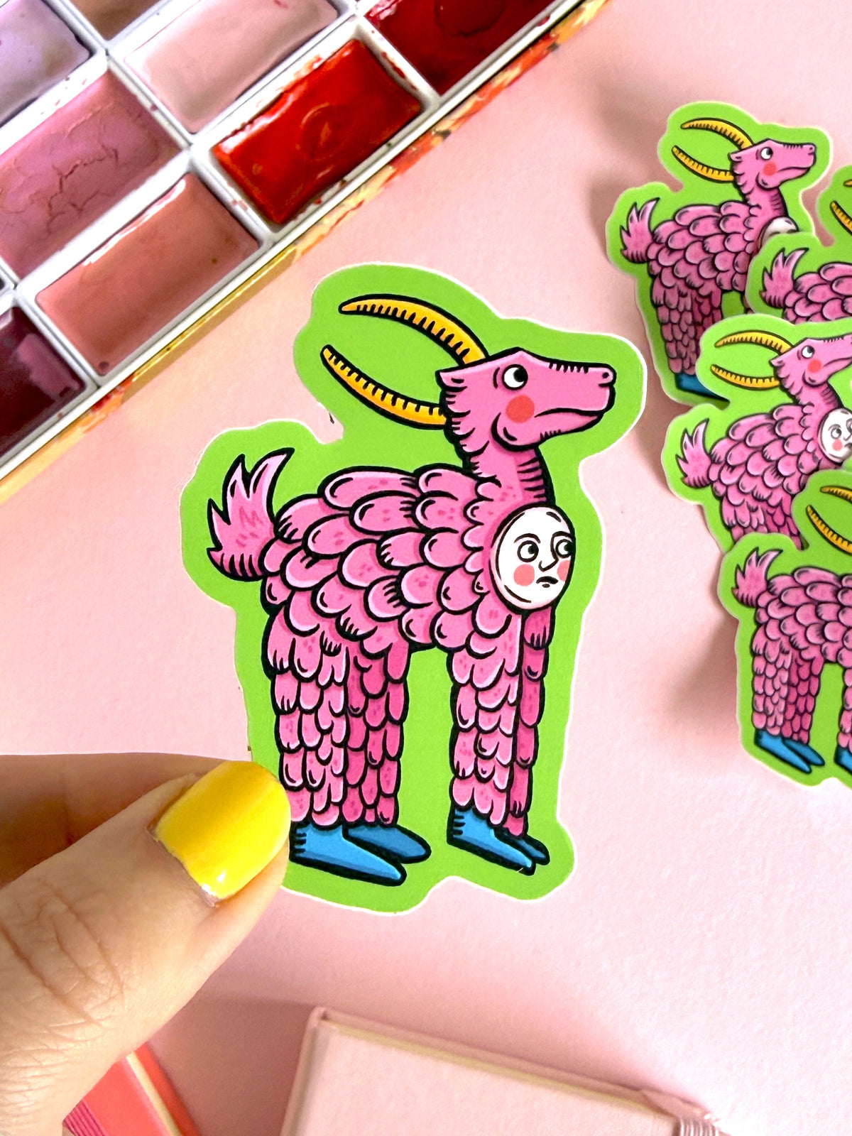 Medieval Deer Creature Sticker