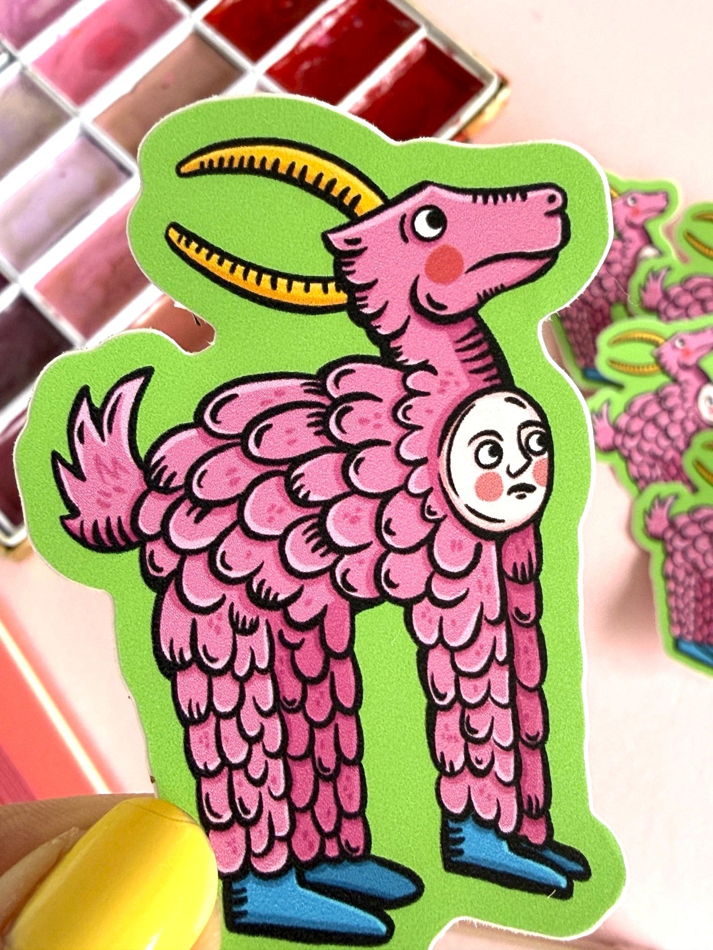 Medieval Deer Creature Sticker