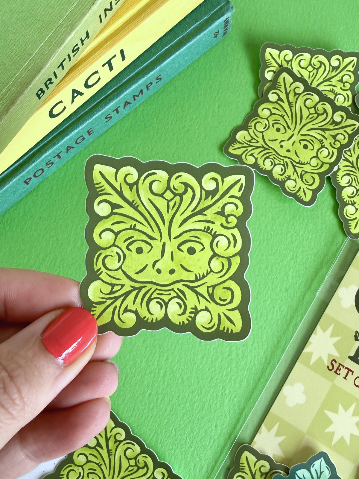 Green Man 01 Sticker