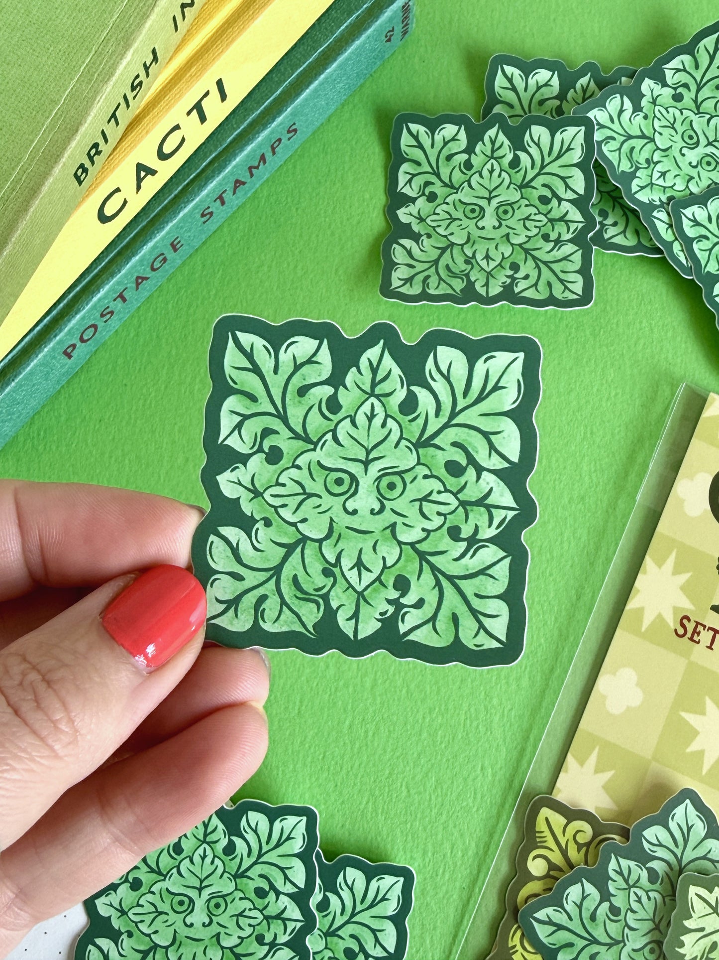 Green Man 02 Sticker