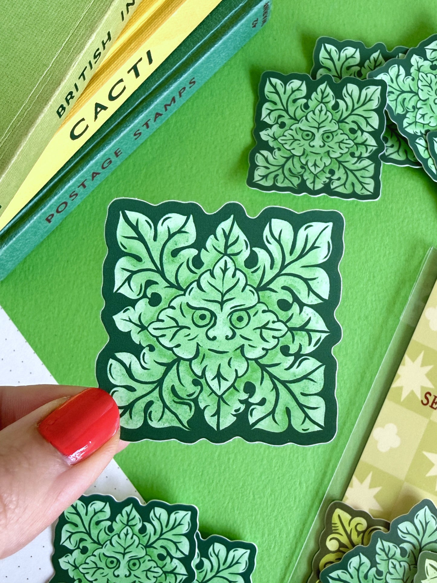 Green Man 02 Sticker