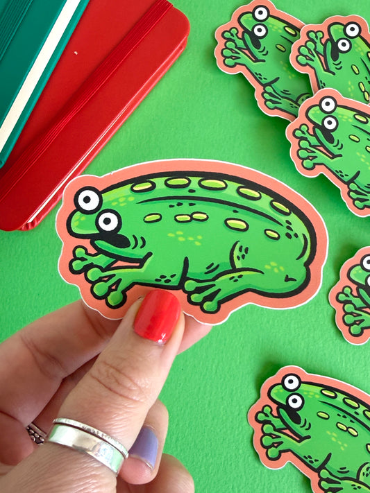 Medieval Frog Sticker