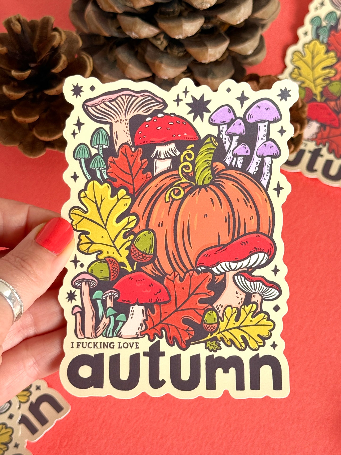 I Fucking Love Autumn Giant Sticker