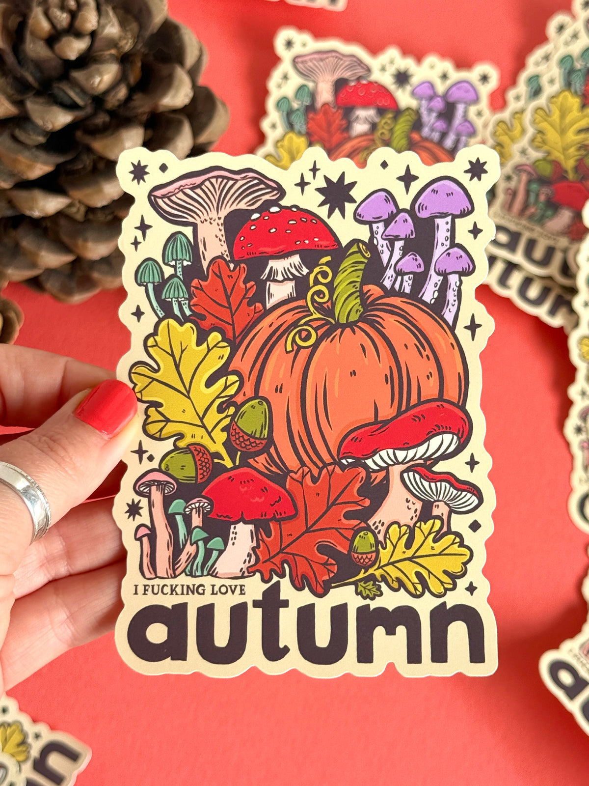 I Fucking Love Autumn Giant Sticker