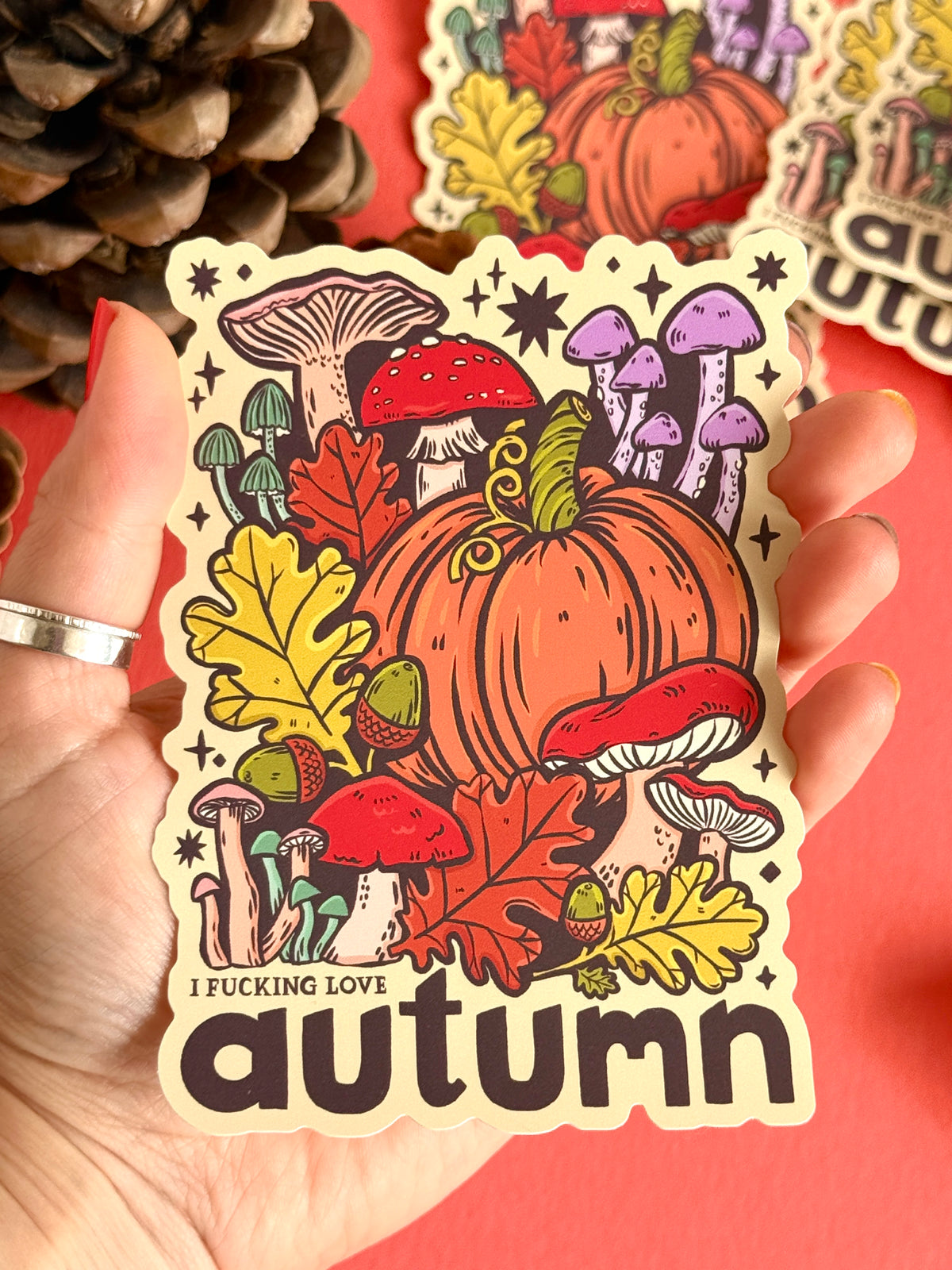 I Fucking Love Autumn Giant Sticker
